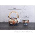 Hand painted gold color of Japanese teapot